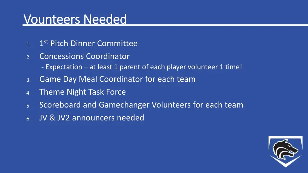 vounteers vounteers needed
