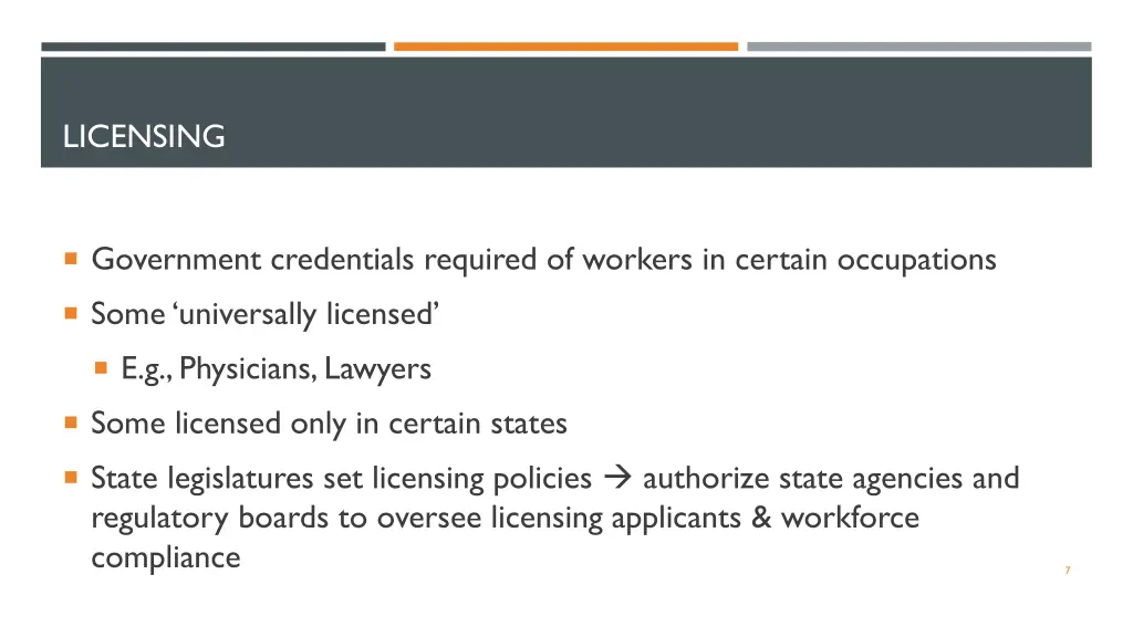 licensing