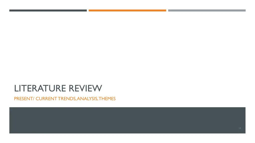 literature review present current trends analysis