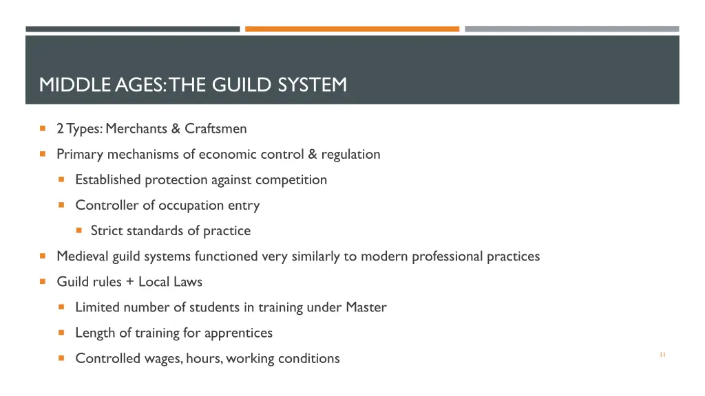 middle ages the guild system