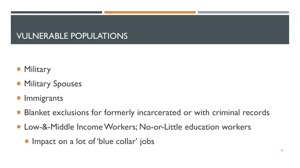 vulnerable populations