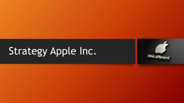 strategy apple inc