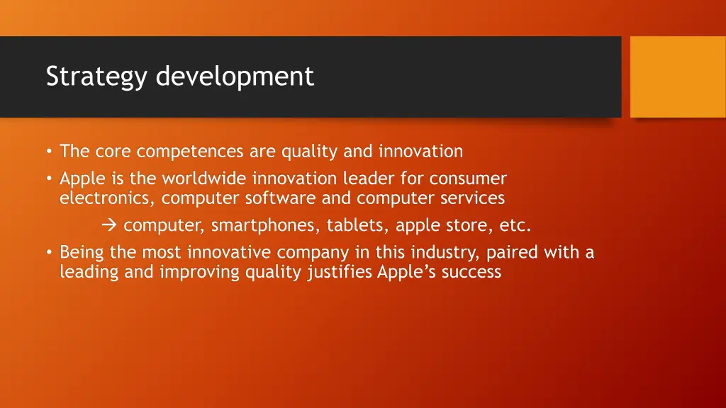 strategy development