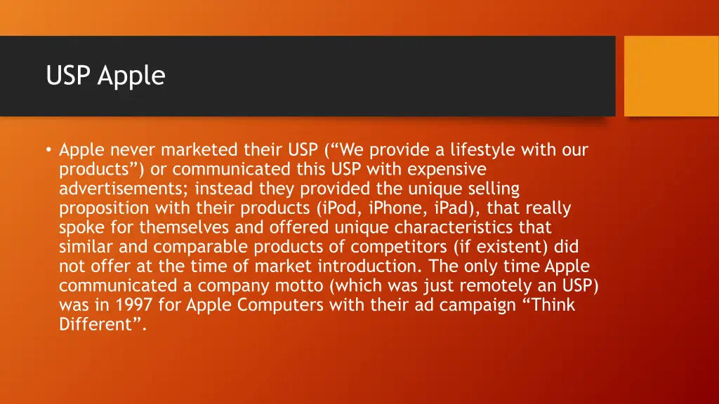 usp apple