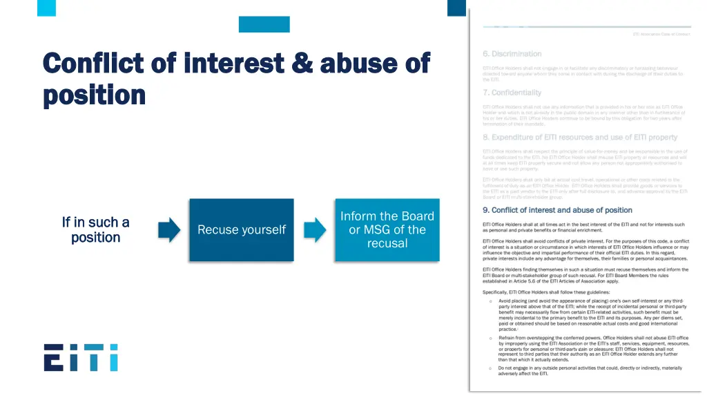 conflict conflict of of interest position position 1