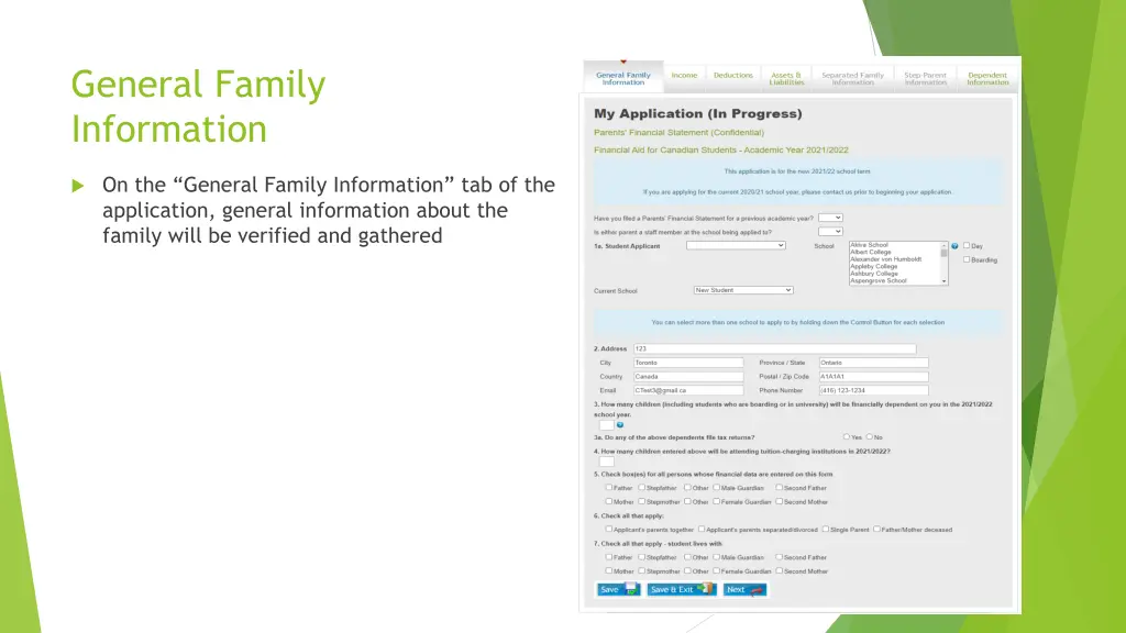 general family information