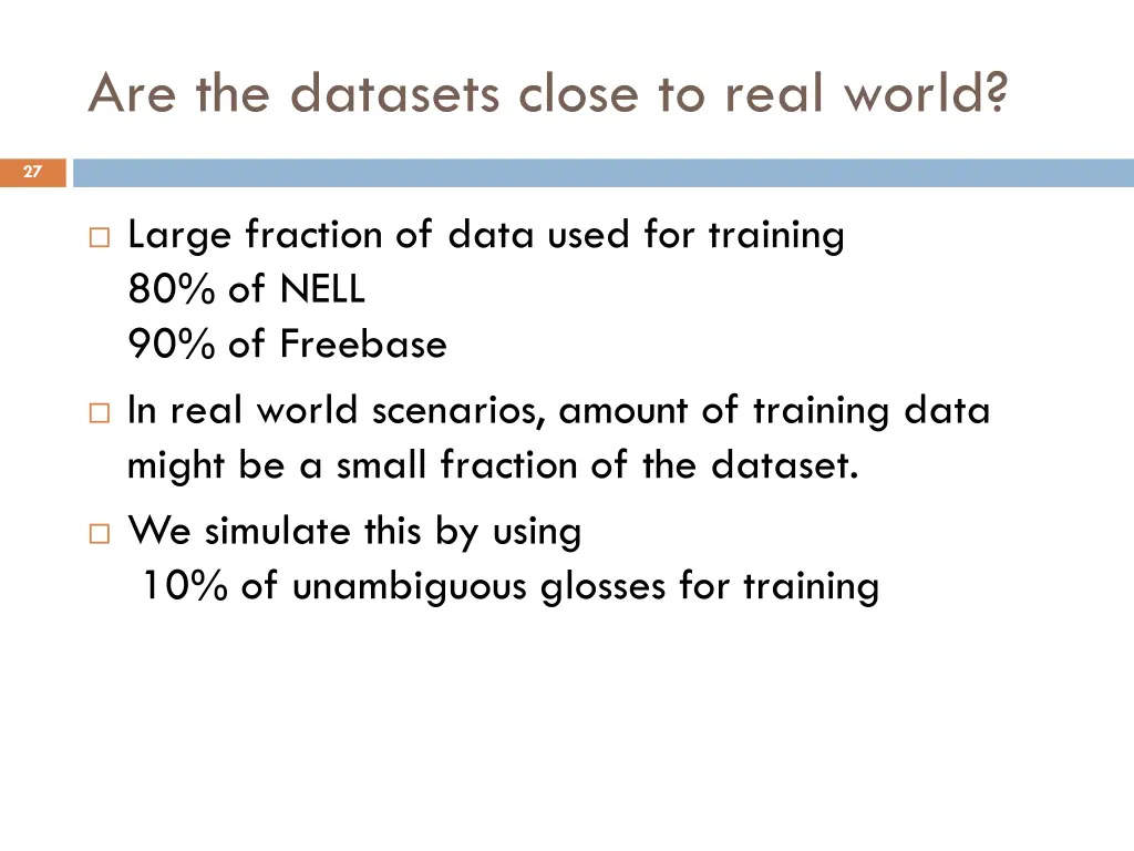 are the datasets close to real world