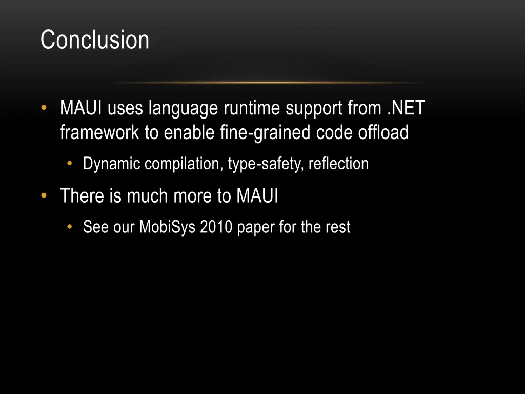 conclusion