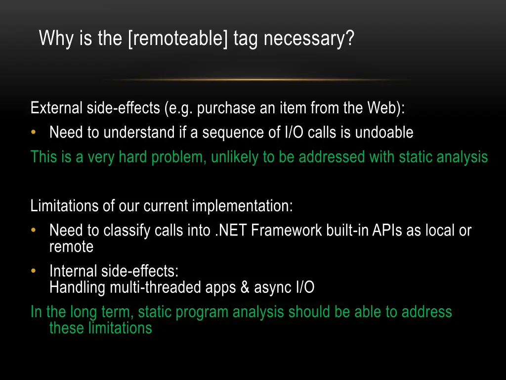 why is the remoteable tag necessary