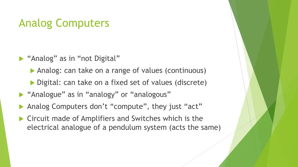 analog computers