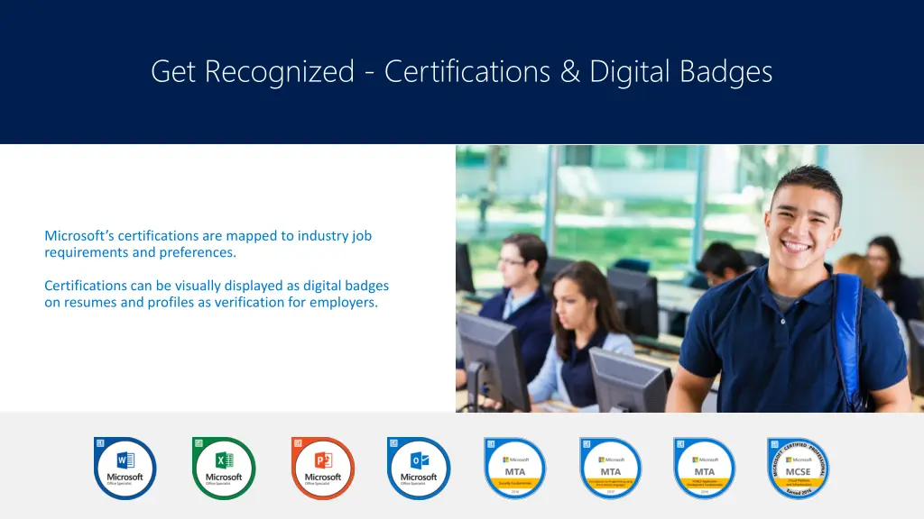 get recognized certifications digital badges