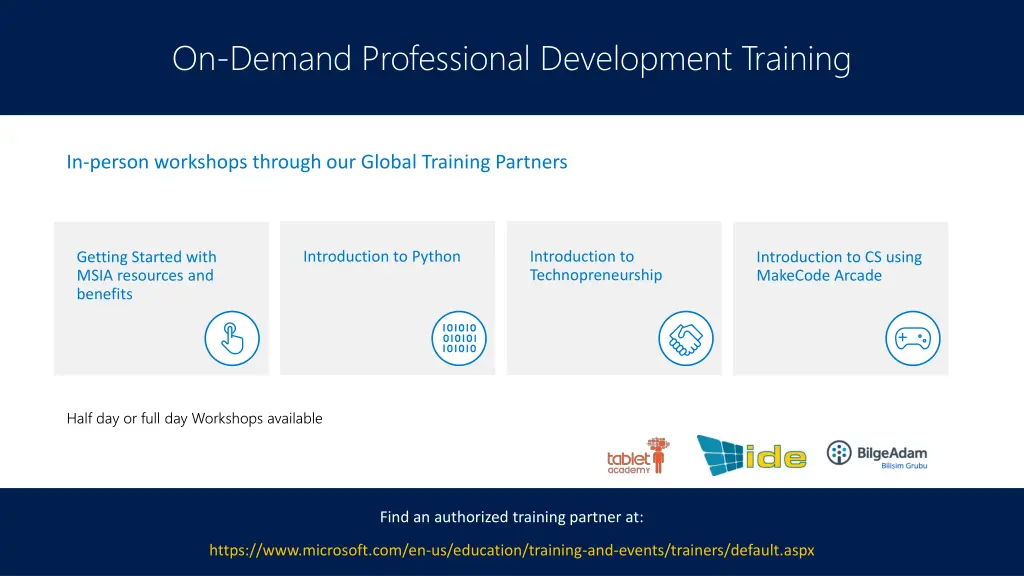 on demand professional development training