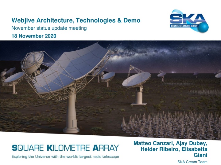webjive architecture technologies demo november