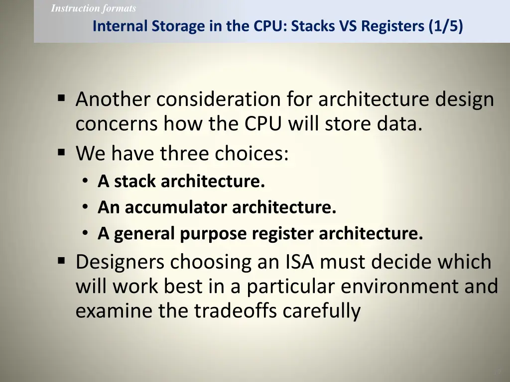 instruction formats 11