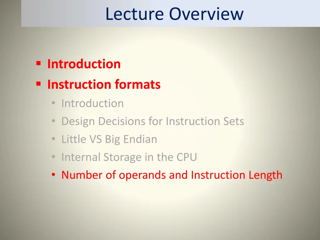 lecture overview 3