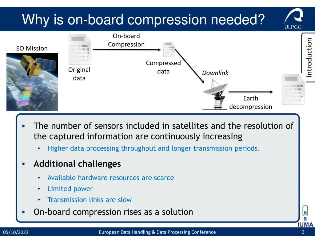 why is on board compression needed