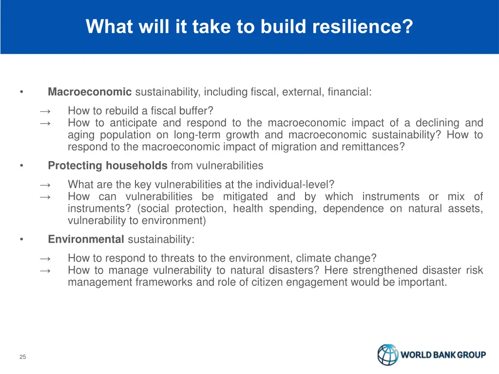 what will it take to build resilience
