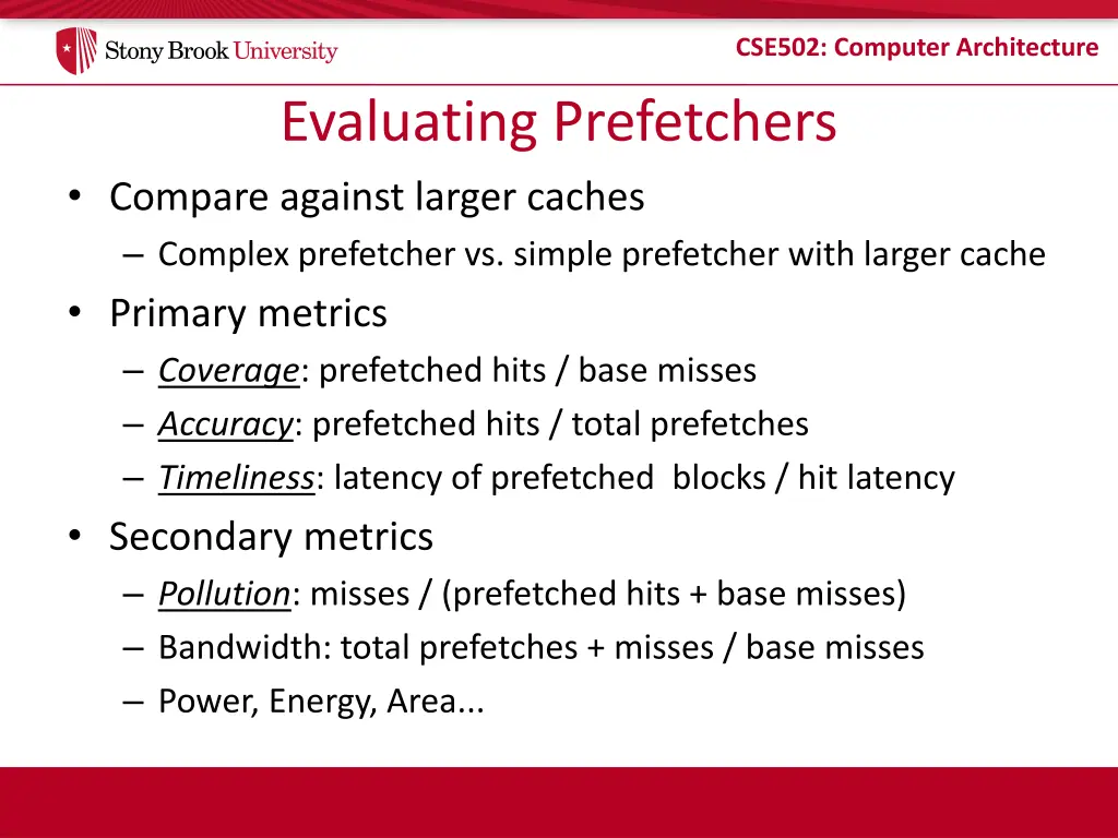 cse502 computer architecture 28