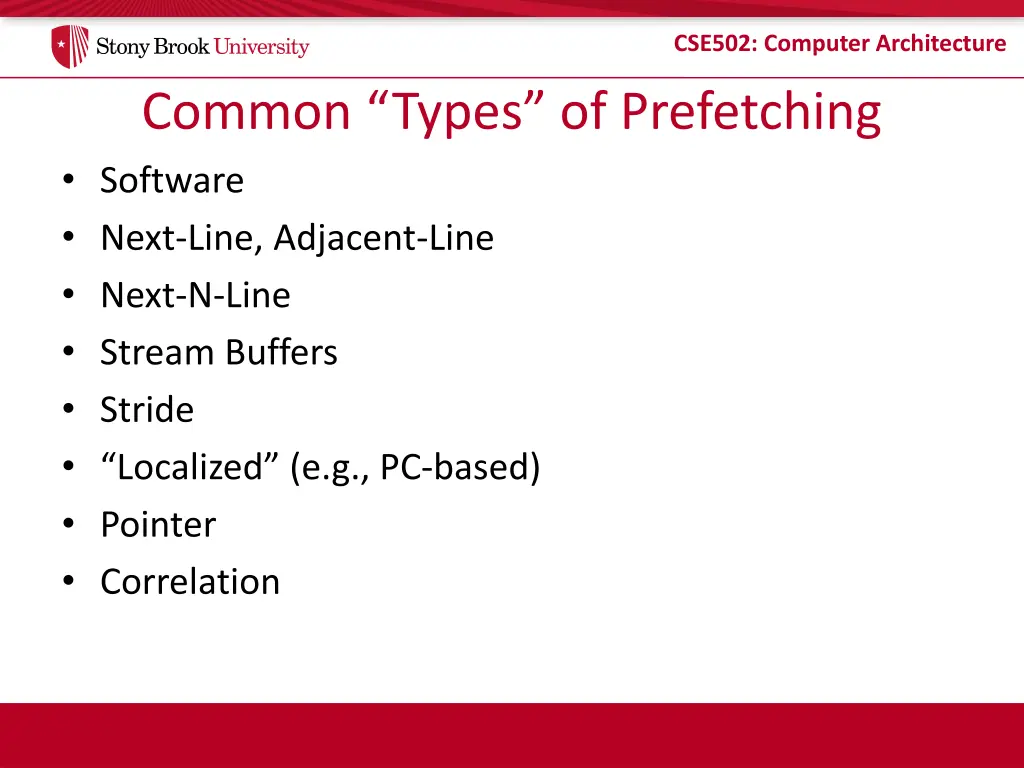 cse502 computer architecture 4