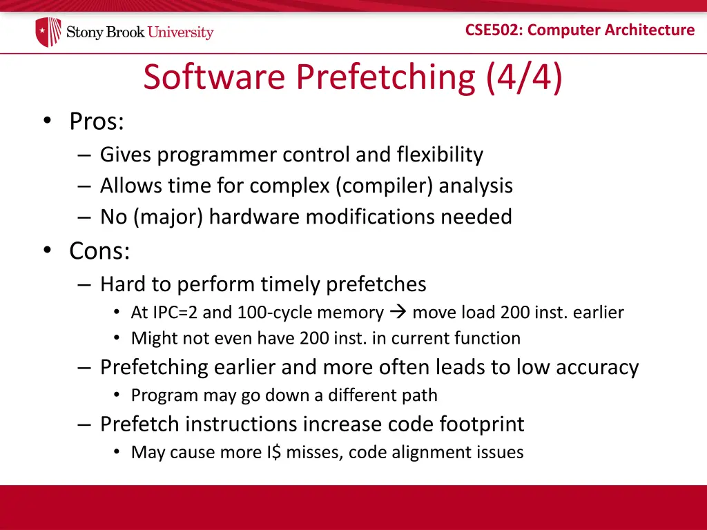 cse502 computer architecture 8