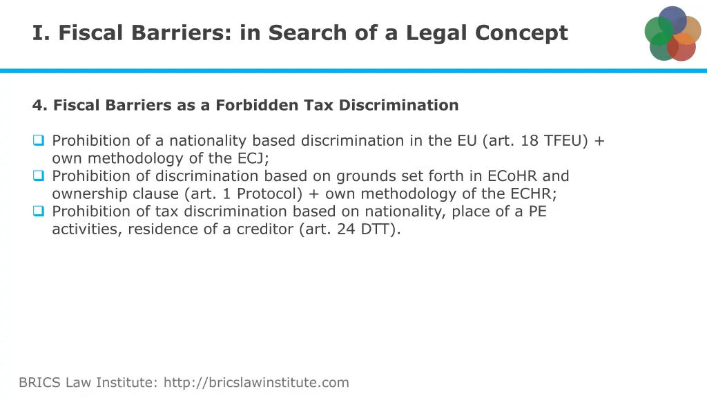 i fiscal barriers in search of a legal concept 4