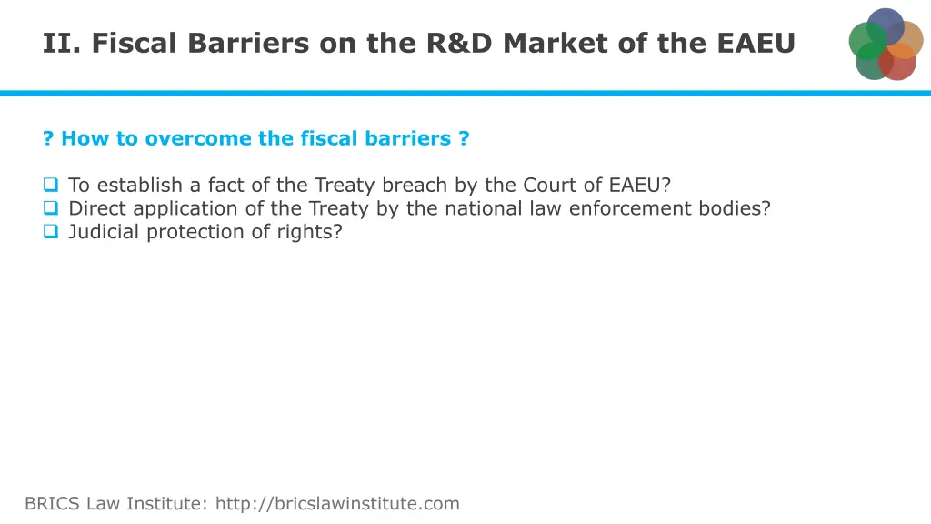ii fiscal barriers on the r d market of the eaeu 3