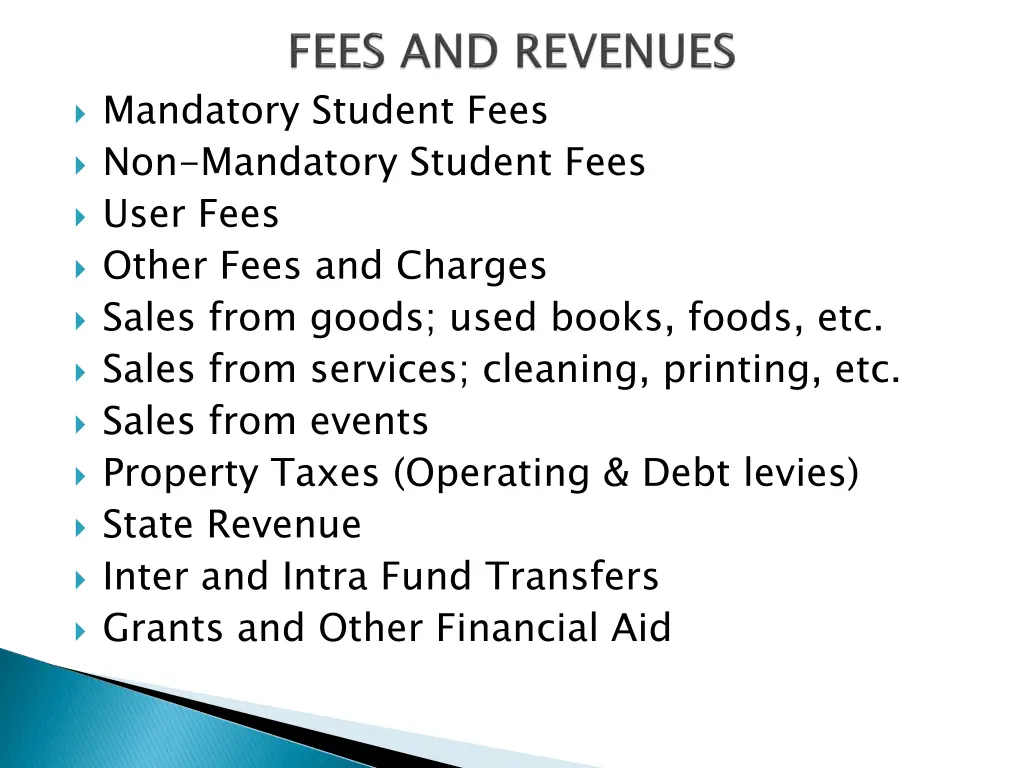 mandatory student fees non mandatory student fees