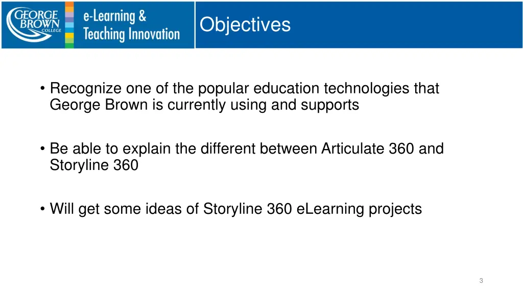 objectives
