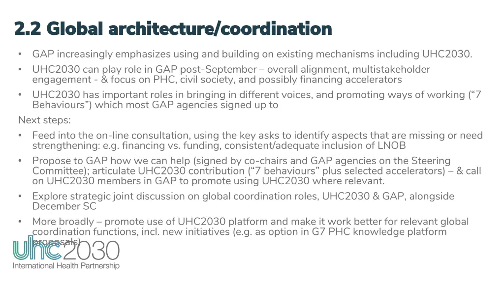 2 2 global architecture coordination 2 2 global