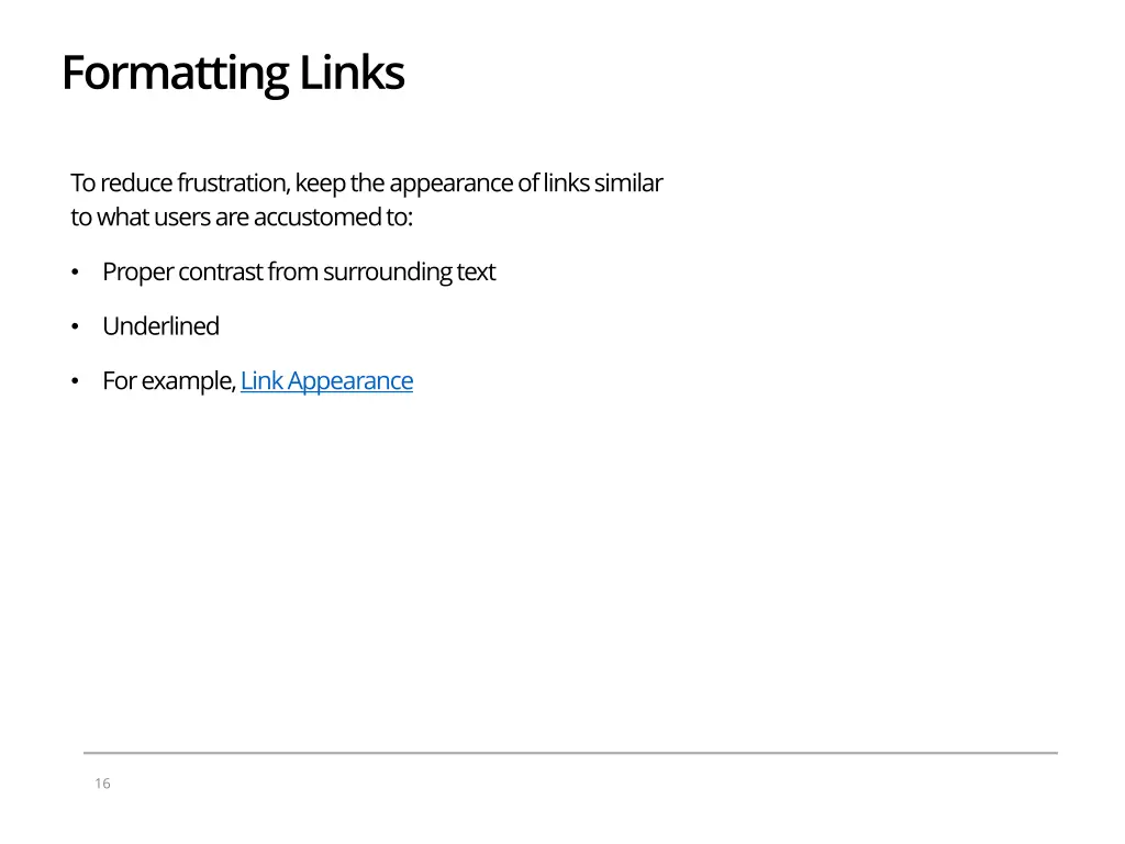 formatting links