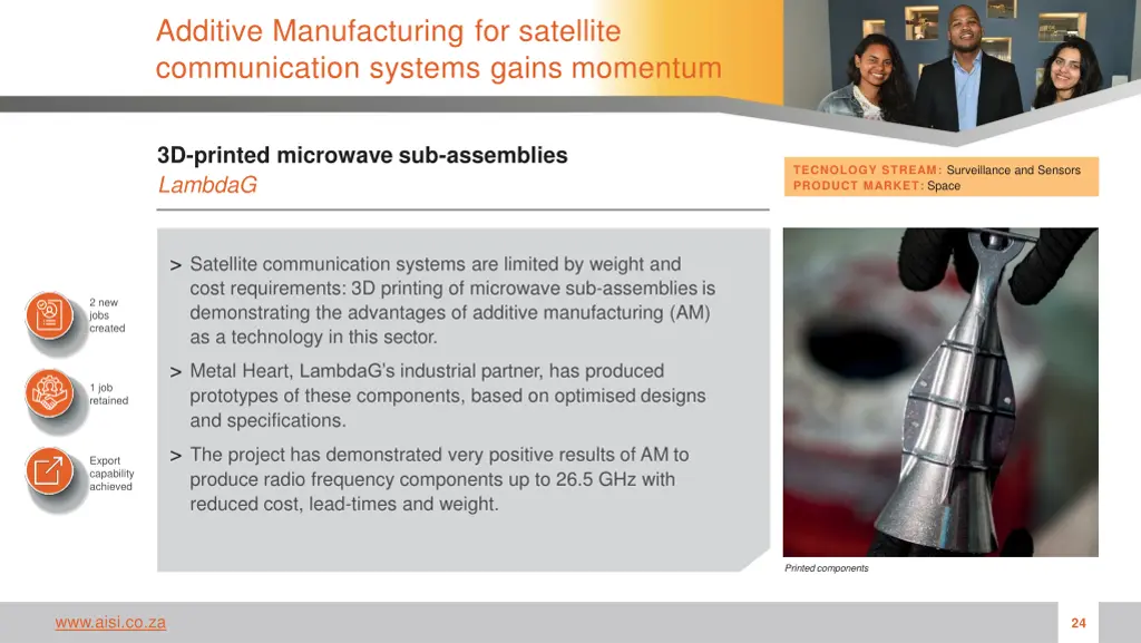 additive manufacturing for satellite