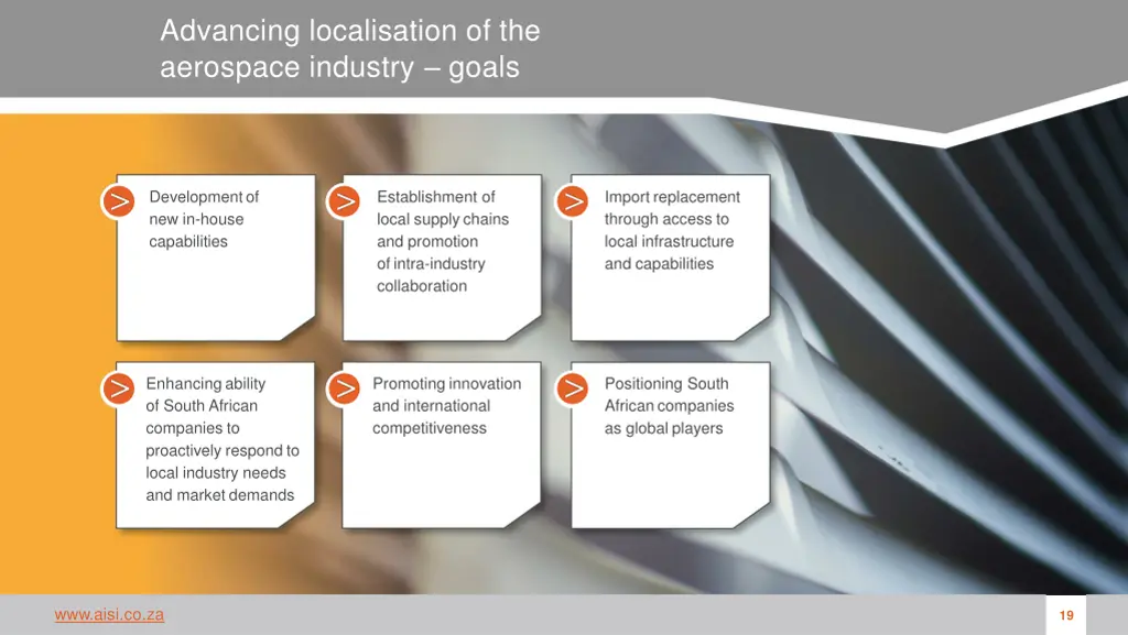 advancing localisation of the aerospace industry
