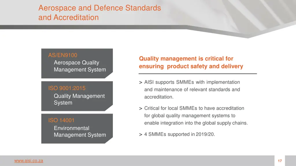 aerospace and defence standards and accreditation