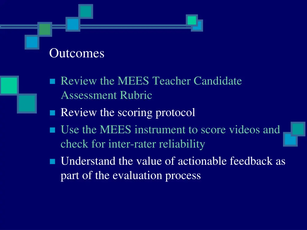 outcomes