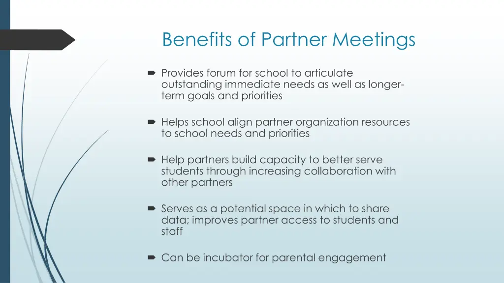benefits of partner meetings
