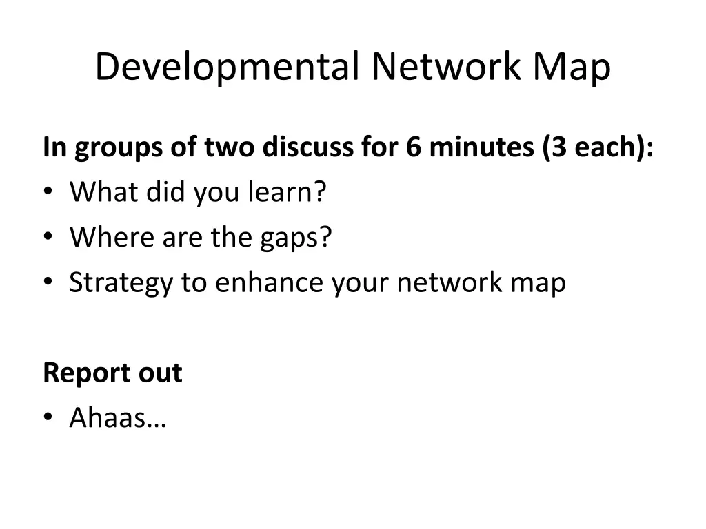 developmental network map