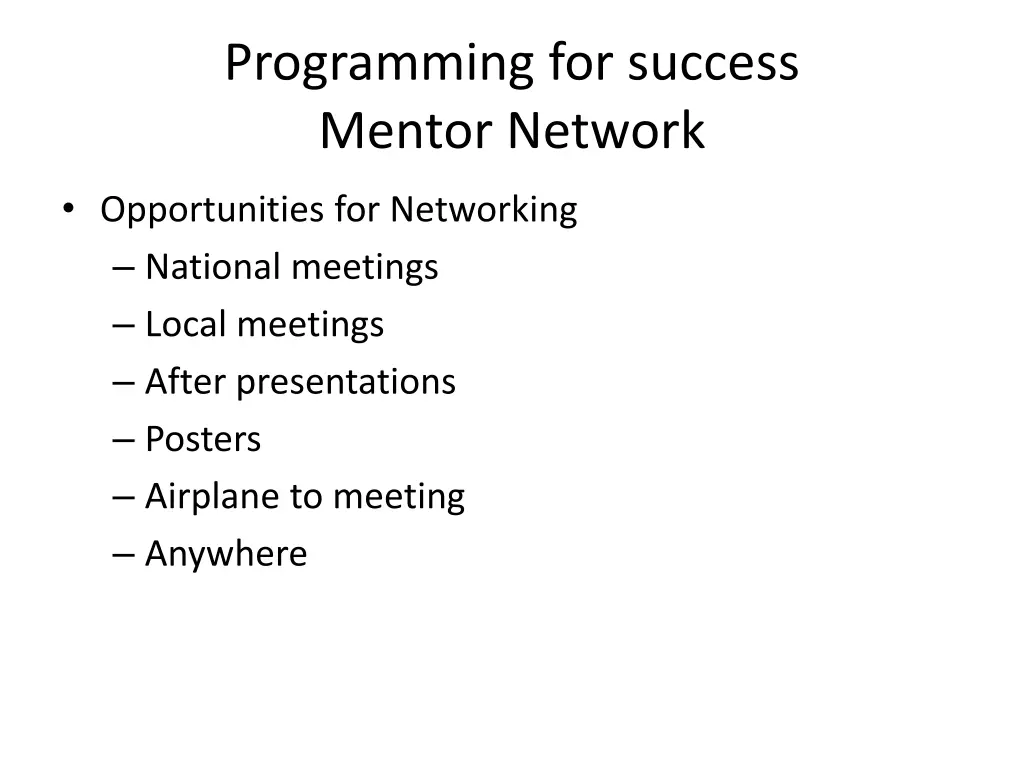 programming for success mentor network 1