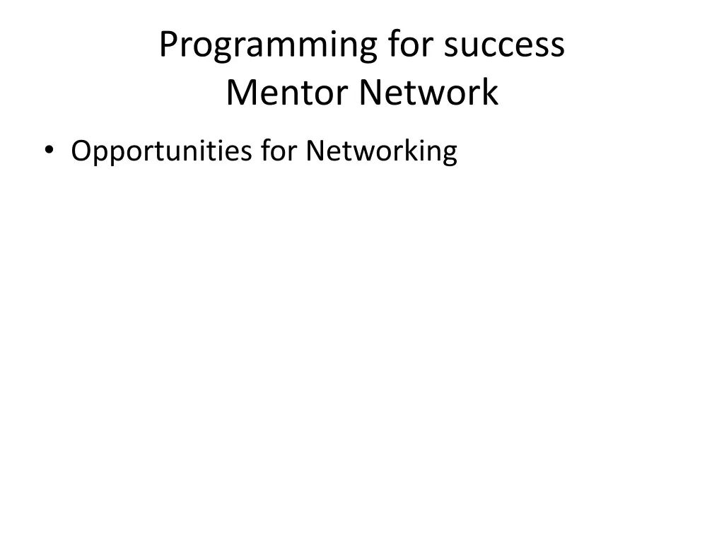 programming for success mentor network