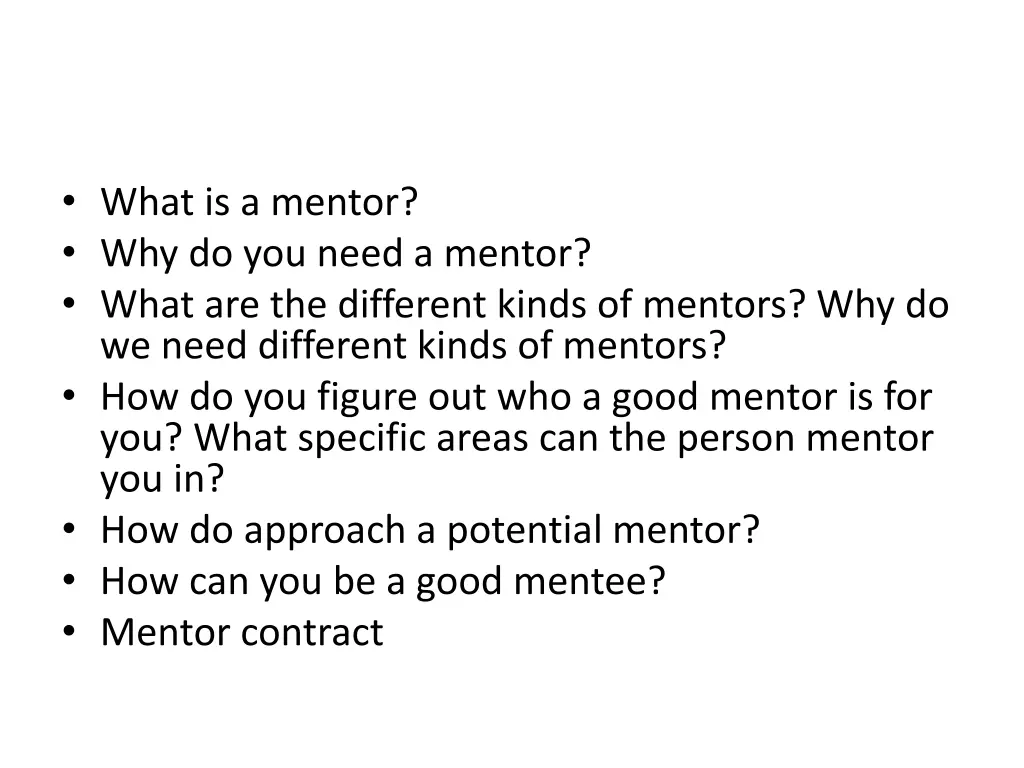 what is a mentor why do you need a mentor what