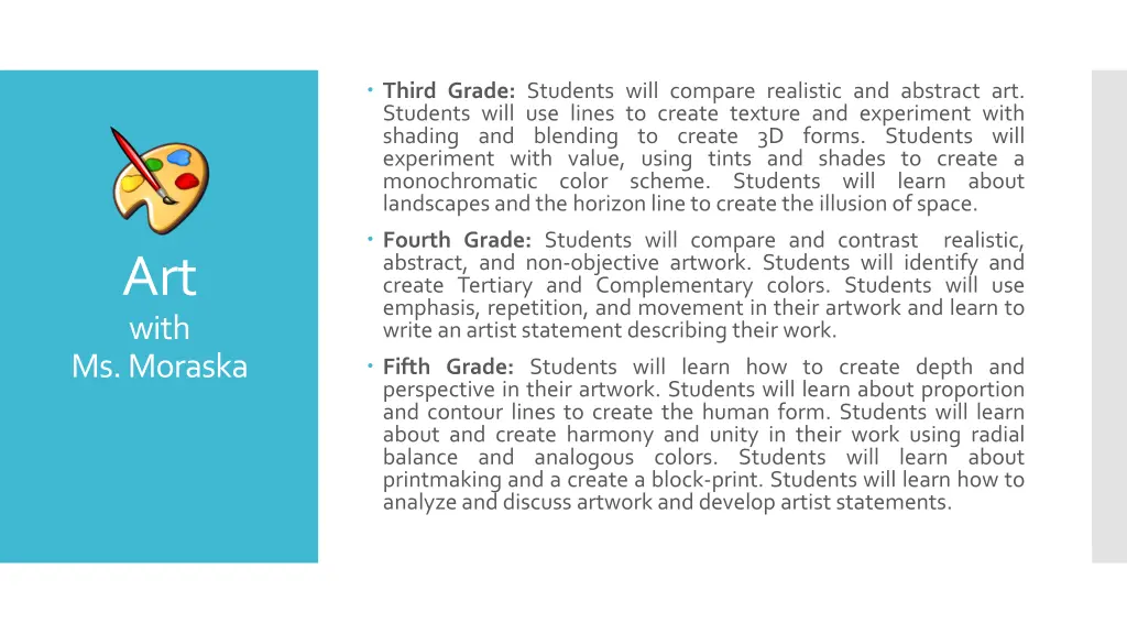 third grade students will compare realistic