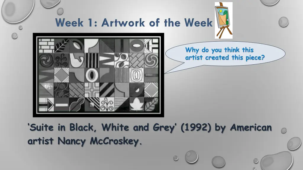 week 1 artwork of the week