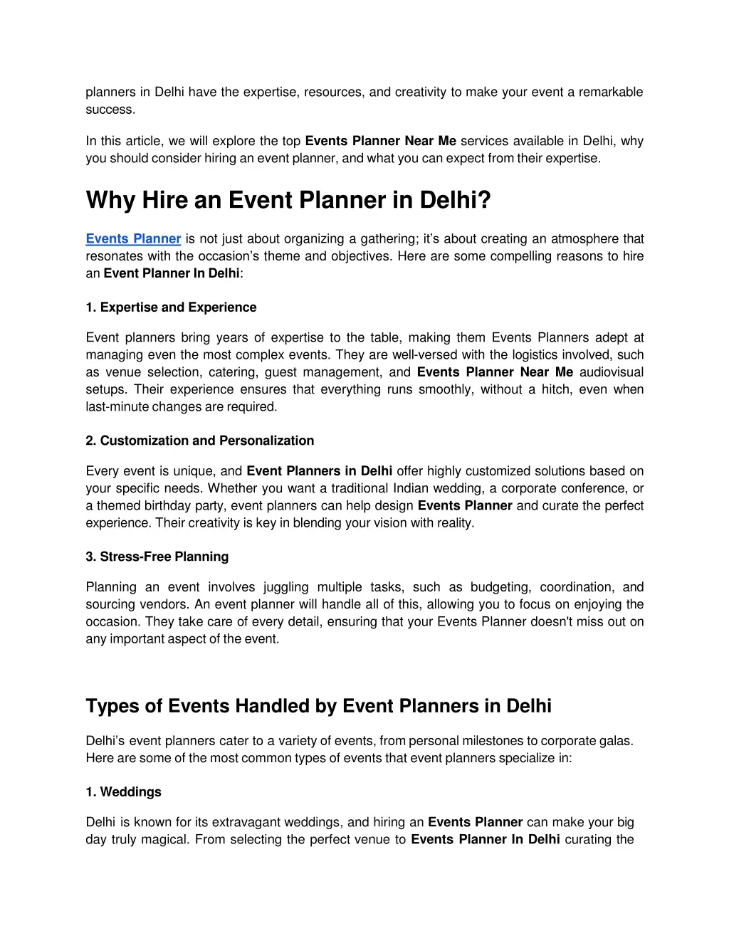 planners in delhi have the expertise resources