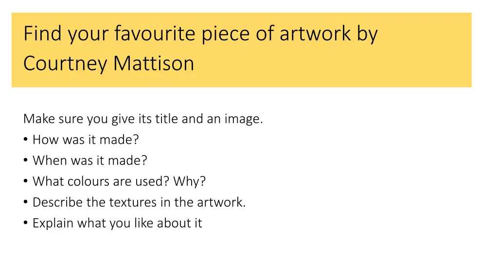 find your favourite piece of artwork by courtney