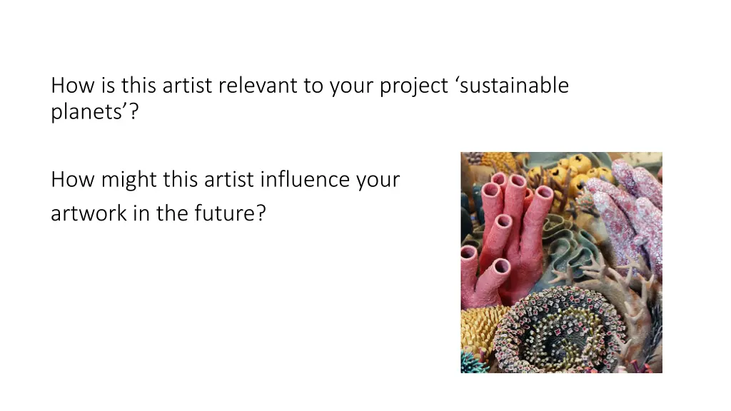 how is this artist relevant to your project