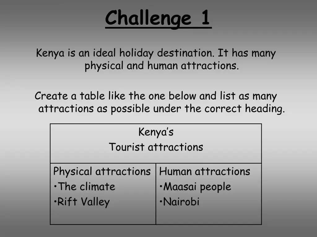 challenge 1