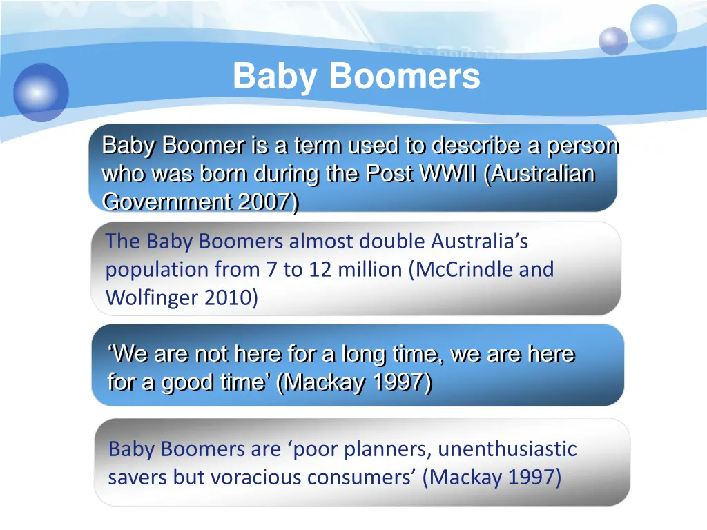 baby boomers