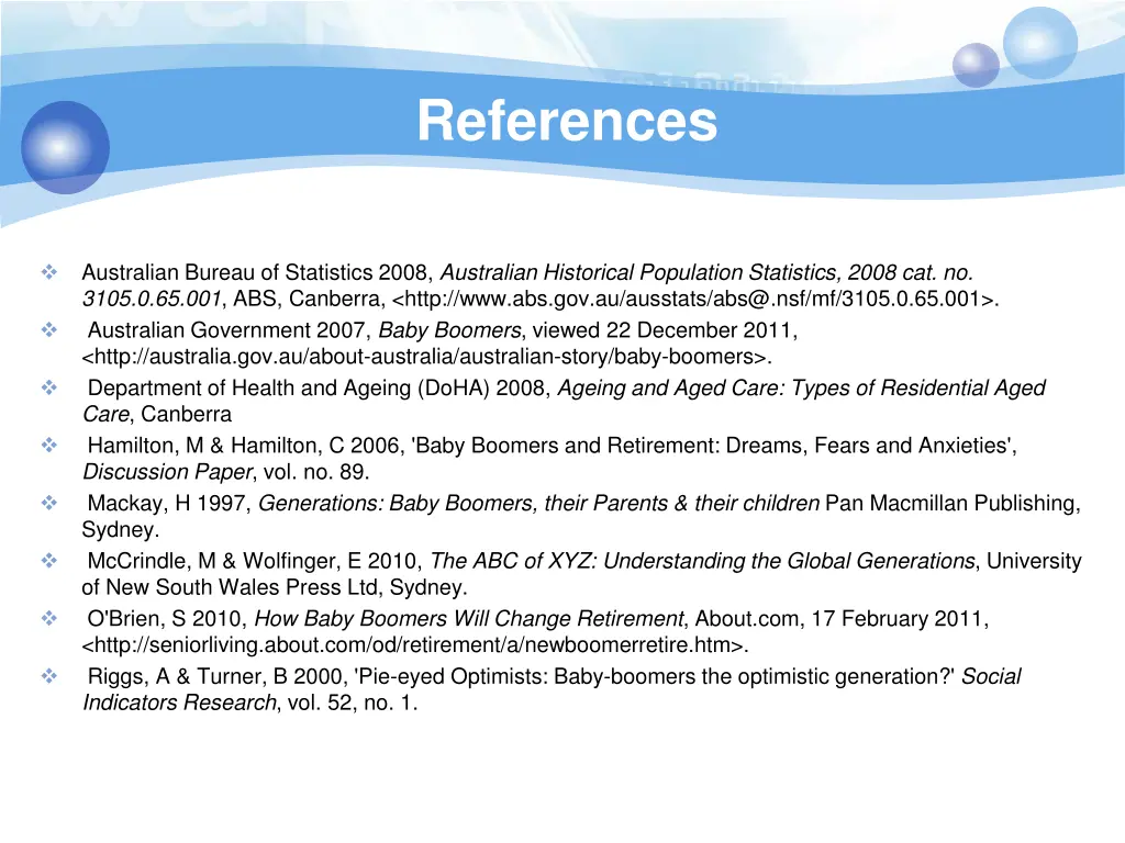 references