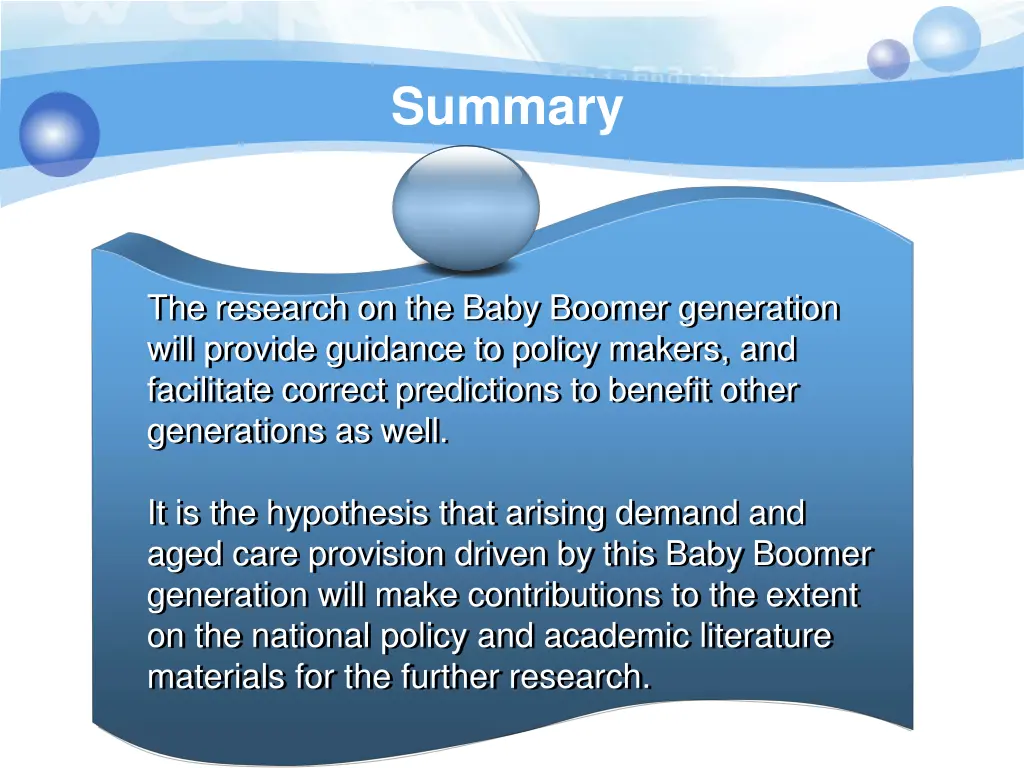 summary