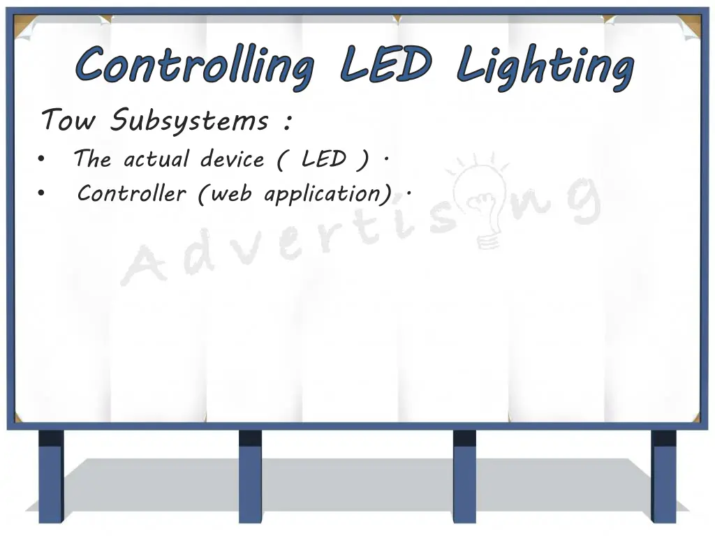 controlling led lighting tow subsystems