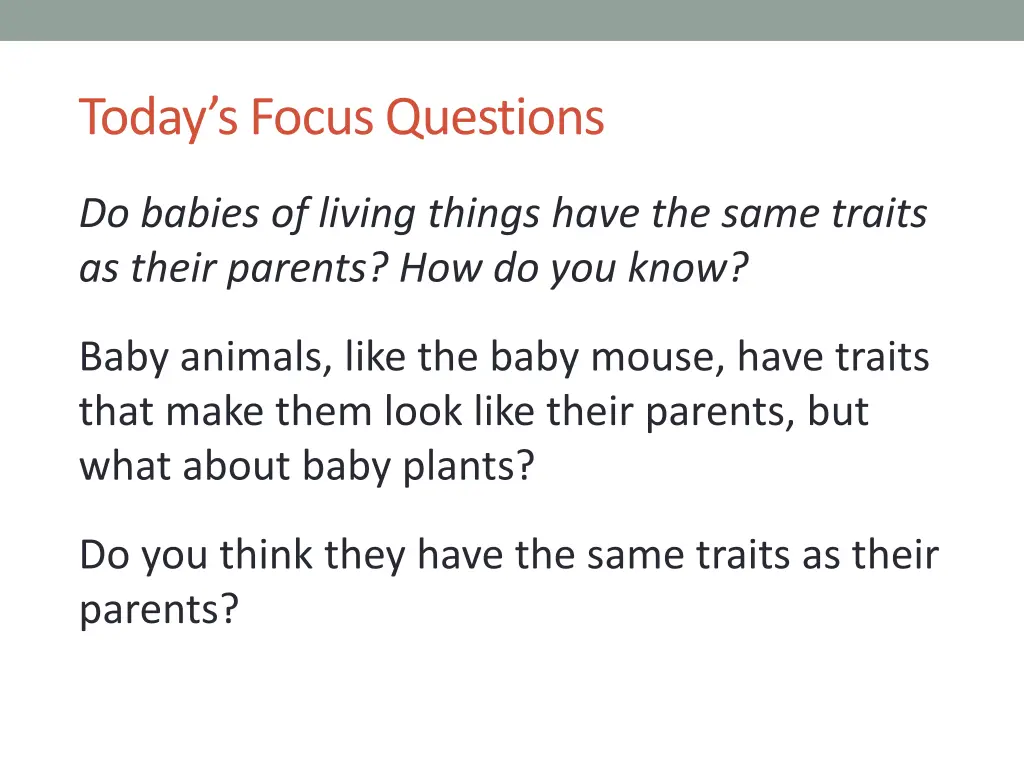 today s focus questions 1